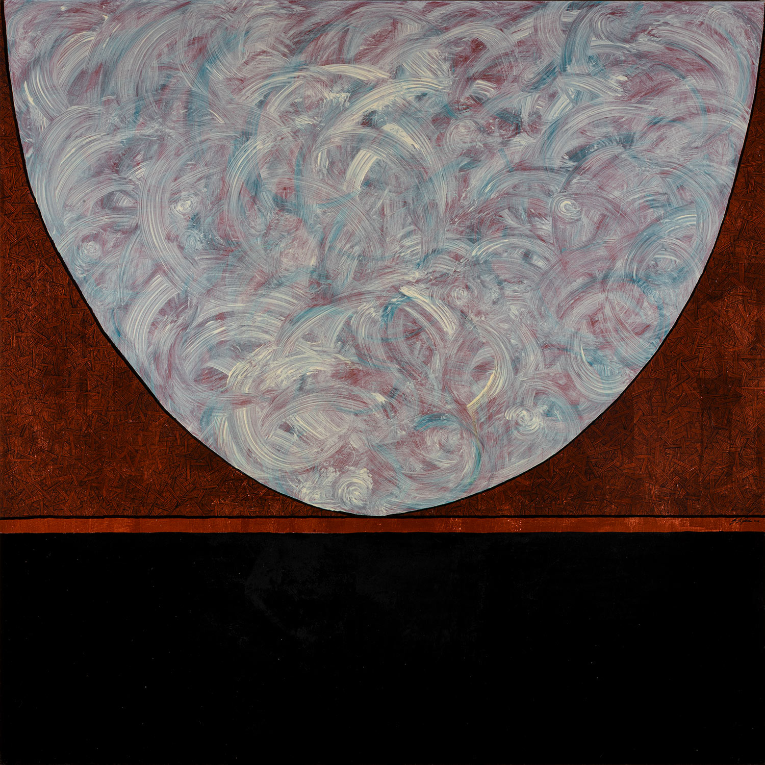 ARCA dim 100×100 olio acrilico anno 2018