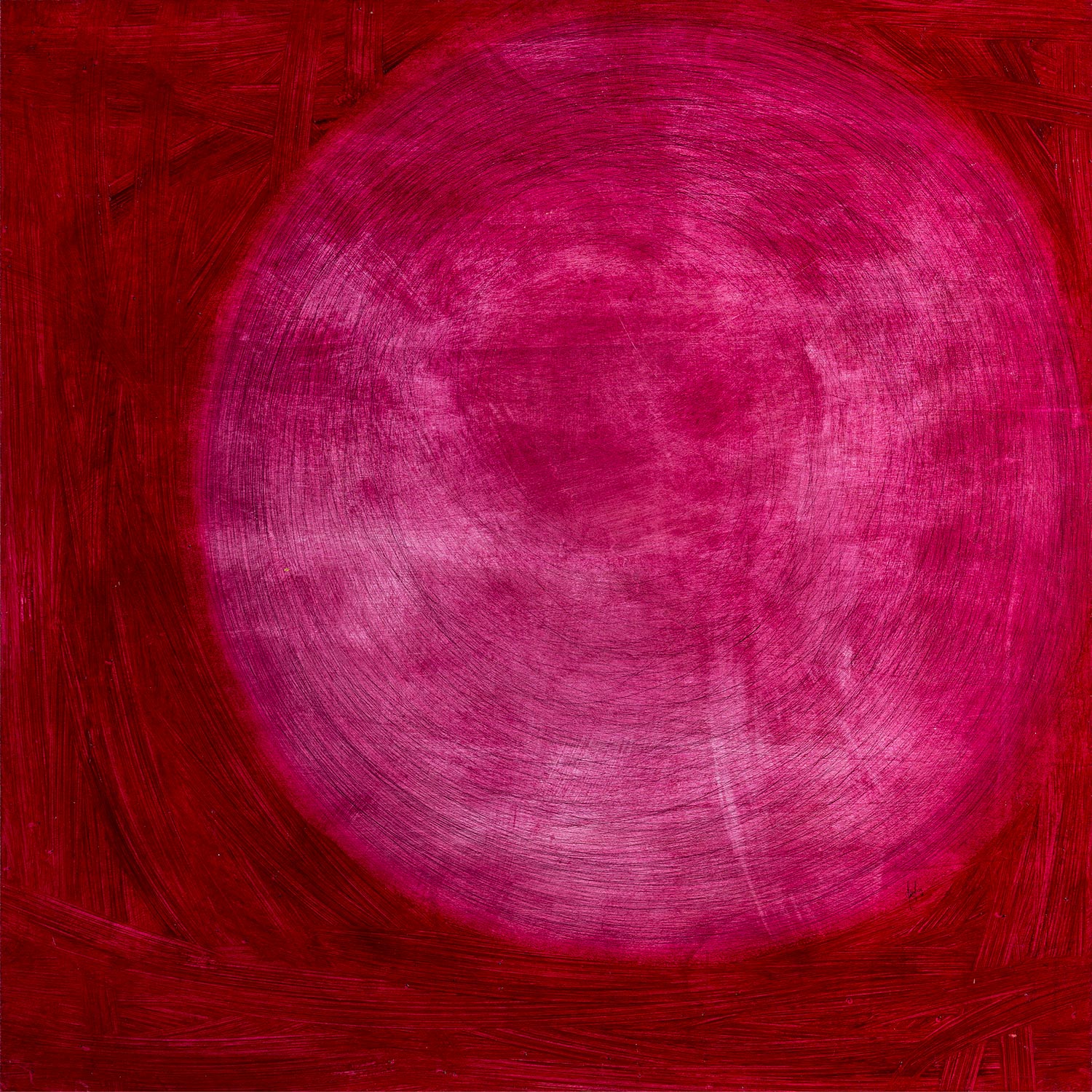PIENO VUOTO olio penna sfera dim 83×83 anno 2015