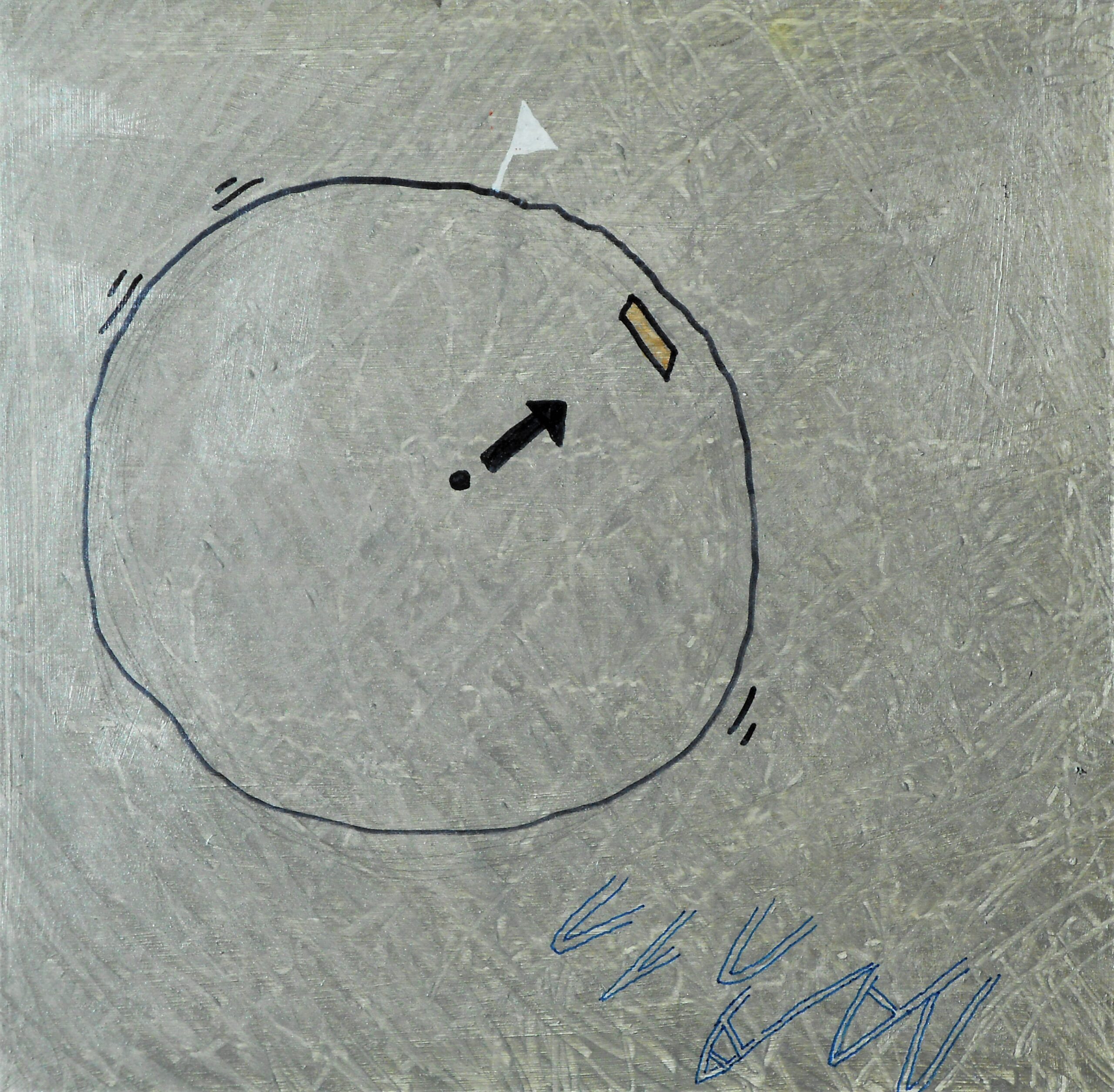 ROMPIBIANCO olio 30×30 2022